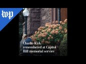 Charlie Kirk remembered at Capitol Hill memorial service