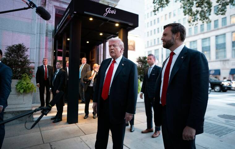Protesters call Trump ‘Hitler’ as he dines out in Washington