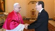 El papa León XIV recibió en El Vaticano al presidente de Israel, donde abordaron la "trágica situación en Gaza"