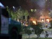 Carabinero sufre fractura dental tras ataque con piedras en Quilicura: serios incidentes en todo Santiago a 52 años del golpe de Estado