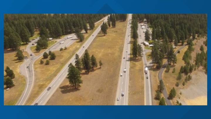 Years-long closure of westbound Huetter Rest Area along I-90 between CDA and Post Falls begins