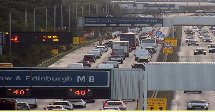 M8 motorists face delays until spring 2026 as major bridge works start at Hillington