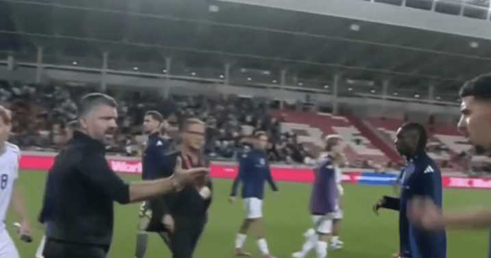 Rino Gattuso erupts at Rangers transfer target as raging Italy boss dragged away by his own players