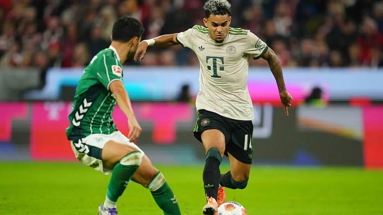 Luis Díaz, inteligencia y clase: el guajiro puso a 'brindar' a todos en el Allianz Arena