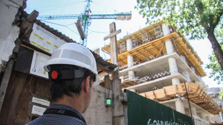 El ladrillo volvió al terreno negativo