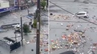 VIDEO: El supertifón Ragasa convierte calles en ríos en Taiwán