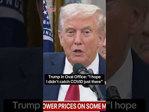 Trump: "I hope I didn't catch COVID just there"