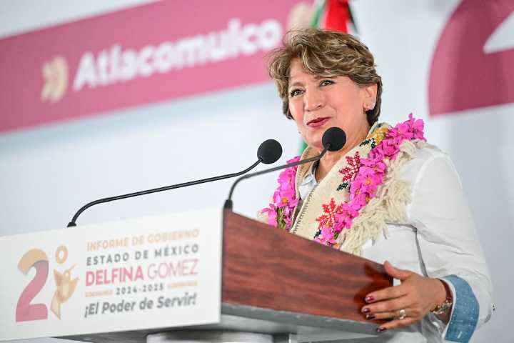 Tiene GEM trabajo de territorio, destaca Delfina Gómez más de 150 giras de trabajo