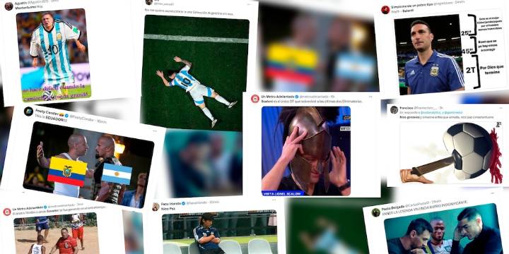 Los mejores memes de la derrota de Argentina ante Ecuador: el árbitro Wilmar Roldán, Otamendi, Messi y Mastantuono, los destacados