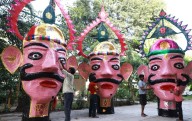 City’s Dasehra effigies prepared by Muslim artisans from Agra