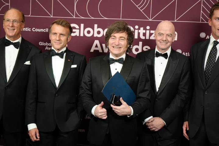 Javier Milei recibió premio en Nueva York y destacó respaldo de EEUU