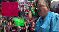En pleno Grito de Independencia protestan ciudadanos de Ures contra presas en Río Sonora