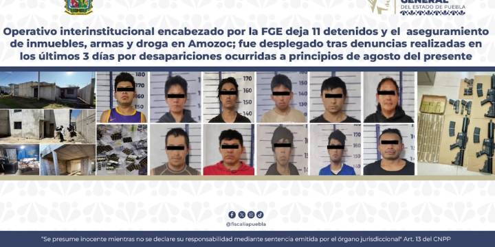 Tras desapariciones reportadas por familiares y colectivos, fuerzas de seguridad realizaron operativo terrestre y aéreo con capturas, decomiso de drogas, armas y vehículos vinculados