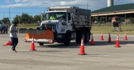 Aurora city workers participating in snow plow competition to better skills for snowstorms