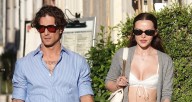 Dove Cameron & Boyfriend Damiano David Step Out for Walk Around Rome 