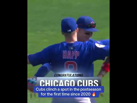 The Chicago Cubs are headed to the playoffs 🔥