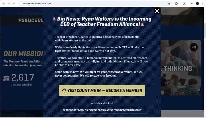 What is the Teacher Freedom Alliance? | A look at Ryan Walters' career move