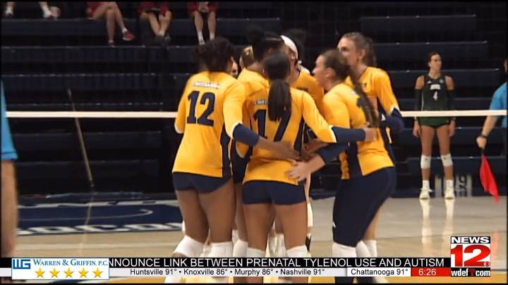Mocs Volleyball Falls to Ohio 3-1 to Open Chattanooga Classic
