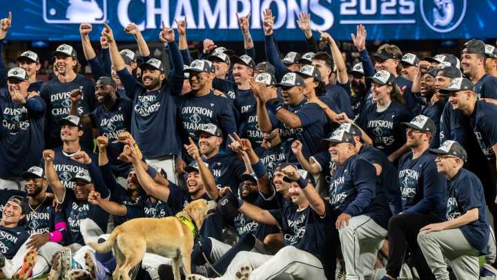 Mariners win AL West for 1st time in 24 years as Cal Raleigh reaches 60 homers in 9