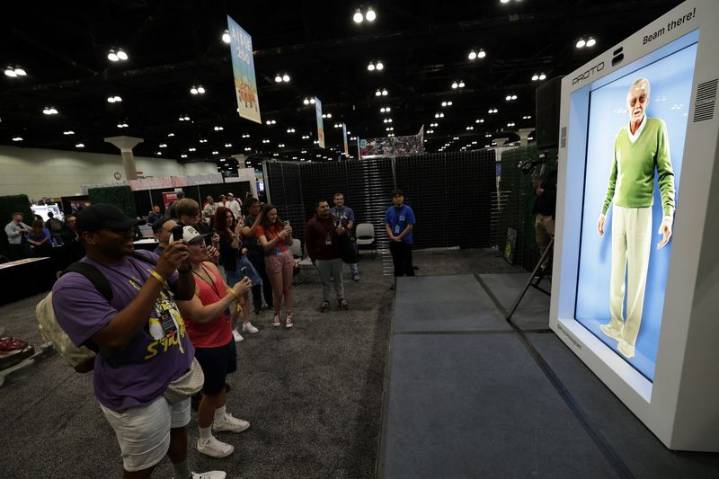 AI hologram of Spider-Man creator Stan Lee debuts at L.A. Comic Con