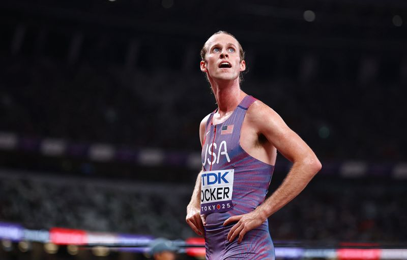 Athletics-American Olympic 1500m champion Hocker disqualified at worlds