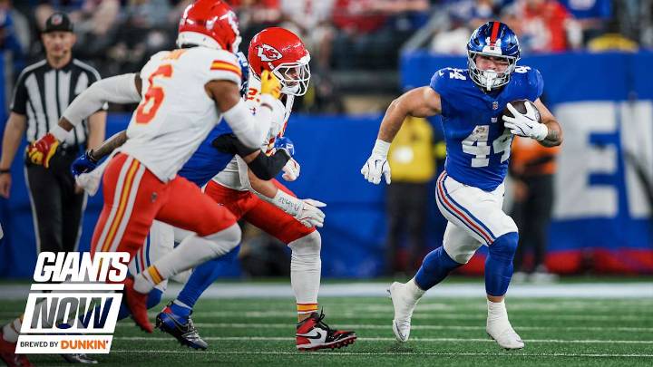 Giants Now: Cam Skattebo makes PFF's Rookie Team of the Week