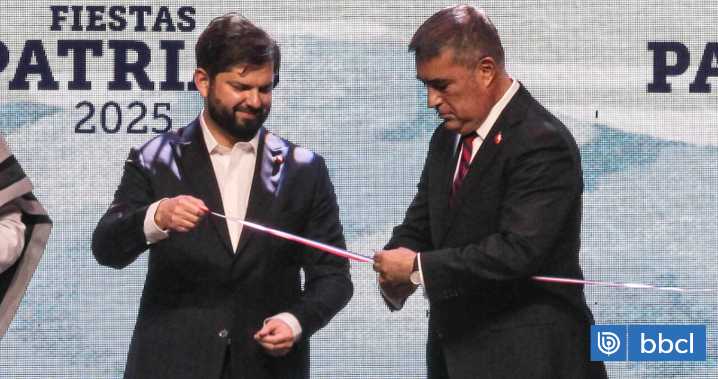 Boric y Desbordes inauguran fondas en Parque O’Higgins: "Es mi último 18 con la banda tricolor"