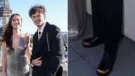 Christopher Briney Brings Metallic Edge to Paris in Gold
