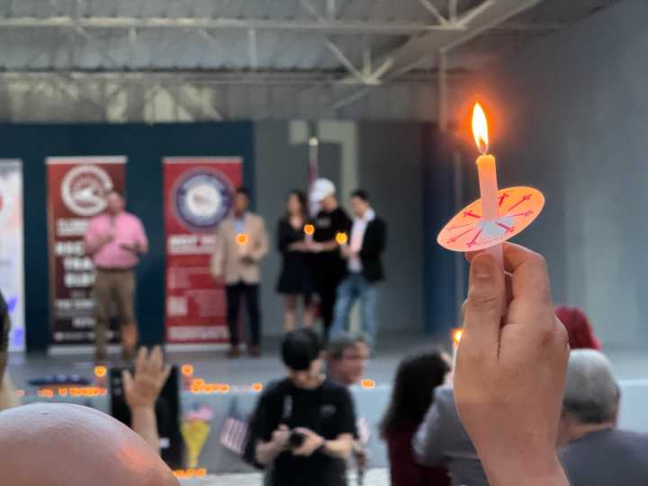 Friends and supporters remember Charlie Kirk at Bradenton candlelight vigil