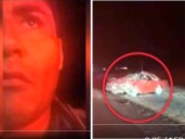 Reportero se da cuenta que en plena transmisión en vivo su familia era la accidentada