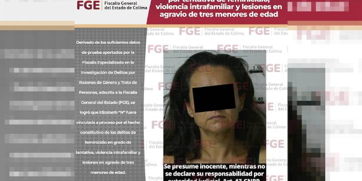 Intentó quemar a tres niñas en Colima pero su abuela llegó a salvarlas: ya fue procesada