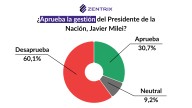 Imagen del Gobierno: 60% desaprueba la gestión y 73% tiene una mirada negativa de la familia Menem