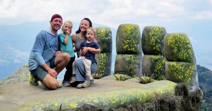 Family of four traveling the world on a $40