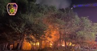 Explosion, fire at homeless camp in Scott