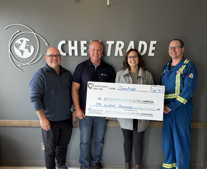 Chemtrade Logistics donates $100,000 to new Critical Care Centre
