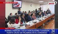 Congreso: Kelly Portalatino y Norma Yarrow tuvieron fuerte cruce de palabras