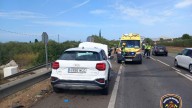 Dos heridos en una colisión frontal de dos coches cerca de Alcúdia