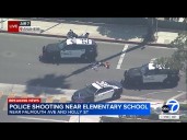 Police shooting near SoCal elementary school leads to lockdown