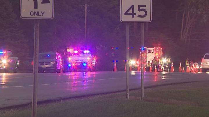 Motorcyclist seriously injured in crash