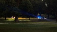 Officer injured after 'intentional' crash inside Overton Park