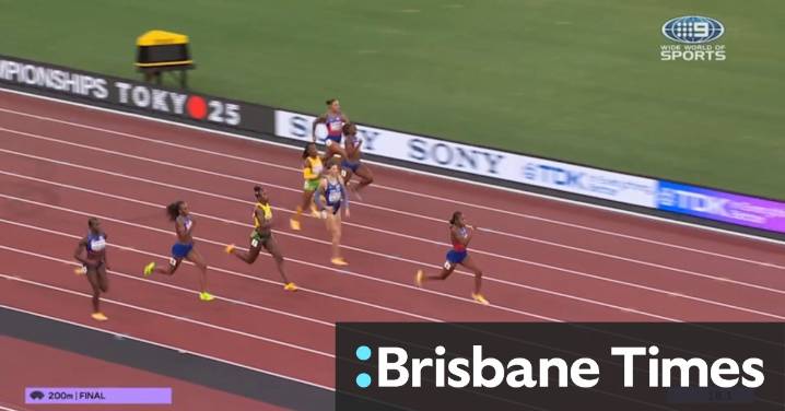 Jefferson-Wooden completes sprint double