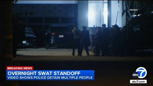 Multiple detained after SWAT surrounds North Hollywood home