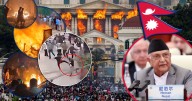 Mientras protestantes queman el Parlamento de Nepal, un funcionario fue perseguido, desnudado y atacado a golpes por una multitud enfurecida (VIDEO)