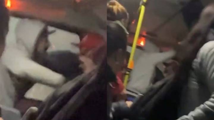 Dos pasajeros protagonizaron una pelea a golpes en un colectivo lleno: "¡Vos estás molestando!"