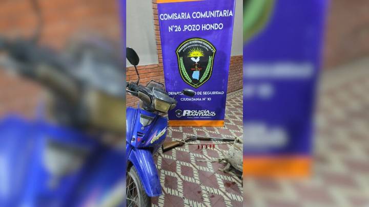 Pozo Hondo: atraparon a dos sospechosos con un arma de fuego y restos de animal silvestre