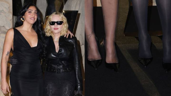 Madonna and Lourdes Leon Match Heels at Saint Laurent Spring 2026