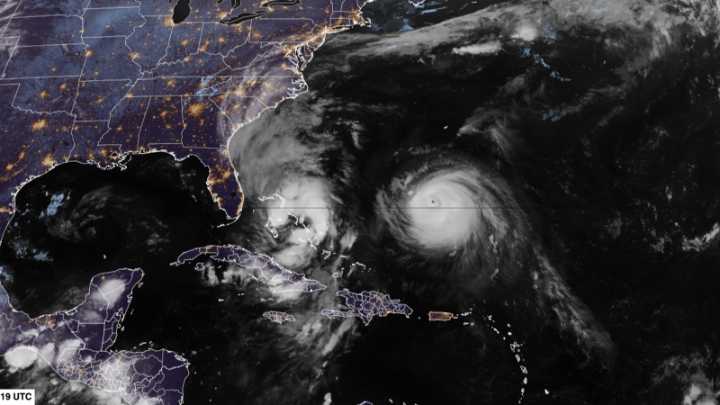 Imelda and Humberto deliver double threat — dangerous surf and flooding for US, back