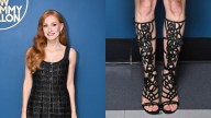 Jessica Chastain Brings Drama to 'Jimmy Fallon' With Gladiator Sandals