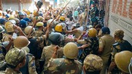 Protest over ‘I Love Mohammad’ banner turns violent in UP: stones pelted, vehicles damaged