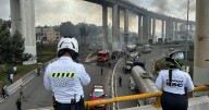Fiscalía de CDMX investiga explosión de pipa en puente de La Concordia, Iztapalapa